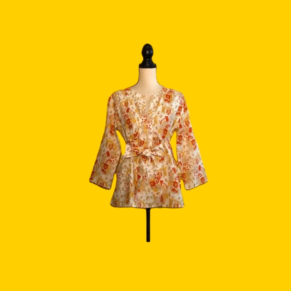 CADEAU Made in Italy floral print top